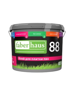Клей для плитки ПВХ 88 14 кг Faber haus