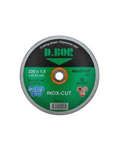 Отрезной диск по нержавеющей стали INOX CUT WA46T BF F41 230x1 9x22 23 D.bor