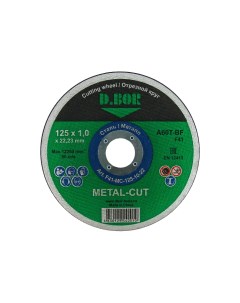 Отрезной диск по металлу METAL CUT A60T BF F41 125x1 0x22 23 F41 MC 125 10 22 D.bor
