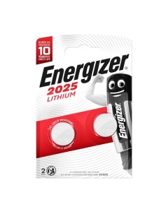 Батарейка Energizer CR2025 Lithium 3V 2шт в блистере Basemarket