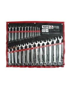 YT 0365 Набор ключей комбинированных 25 пр 6 28 30 32 мм на полотне 1шт Yato