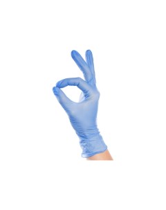 Перчатки виниловые голубые неопудренные XL 100 шт в упаковке 402 918 Aviora