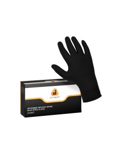 Перчатки нитриловые черные размер XL 10 упак 100 шт JSN810 XL Jeta safety