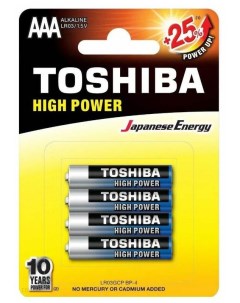 Батарейка lr03gcpbp4 Toshiba