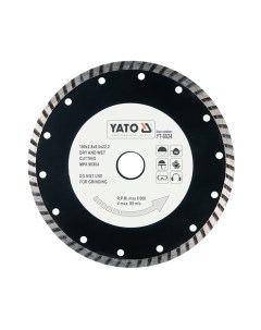 Отрезной Алмазный Диск Turbo Универ 180мм арт YT6024 Yato