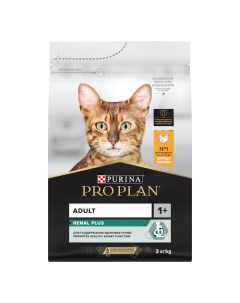 Сухой корм для кошек для поддержания здоровья почек с курицей 3 кг Pro plan