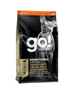 Сухой корм для собак GO Sensitivities беззерновой с уткой 9 98 кг Solutions