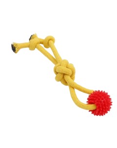 Игрушка для собак канатная с игольчатым шаром в ассортименте Пижон