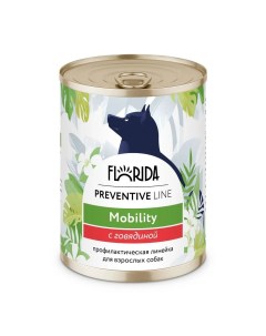 Влажный корм Preventive Line Mobility с говядиной для собак 340 г Florida