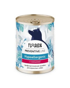 Сухой корм Preventive Line Hypoallergenic с кониной для собак 340 г Florida