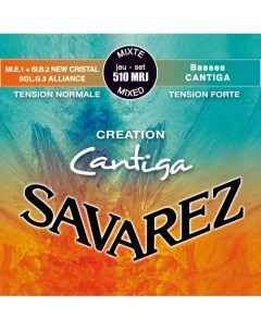 510MRJ Creation Cantiga Blue Red Mixed Tension струны для классической гитары Savarez