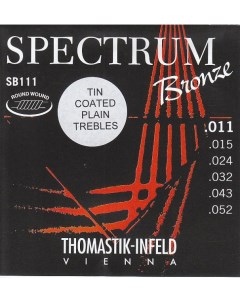 Spectrum Sb111t струны для акустической гитары 11 52 бронза Thomastik