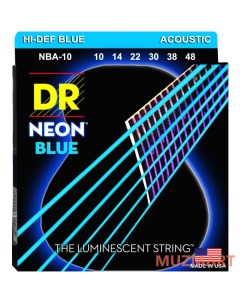 NBA 10 HI DEF NEON Струны для акустической гитары Dr