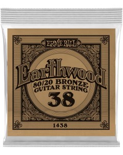 1438 Earthwood 80 20 038 Струна одиночная для акустической гитары Ernie ball
