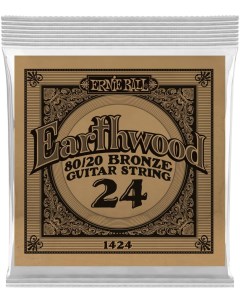 1424 Earthwood 80 20 024 Струна одиночная для акустической гитары Ernie ball