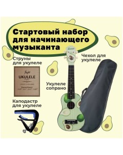 AVOCADO Авокадо PACK Укулеле комплект Terris