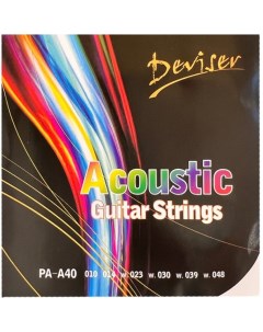 Струны для акустической гитары PA A40 Deviser