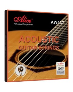 Струны для акустической гитары AW437 натяжение Medium Alice