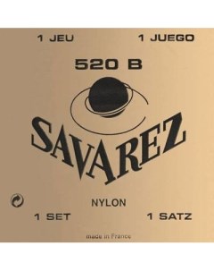 520B White Card Low Tension струны для классической гитары Savarez