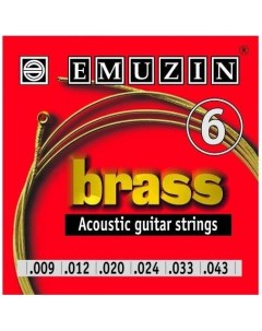 Струны для акустической гитары BRASS 009 043 Emuzin