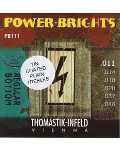 Power Brights Pb111t струны для электрогитары 11 46 Thomastik