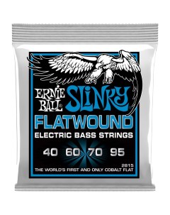 Струны для бас гитары 2815 Flatwound Slinky Extra 40 95 Ernie ball