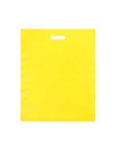 Пакет полиэтиленовый с вырубной ручкой Желтый 40 50 См 30 мкм 50 шт Nobrand