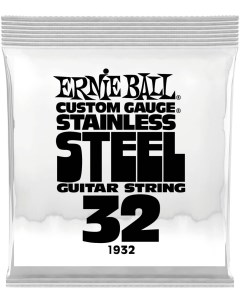 1932 Stainless Steel 032 Струна одиночная для электрогитары Ernie ball