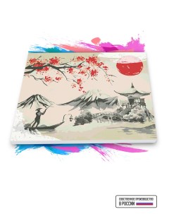 Картина по номерам Японская живопись Гора Фудзи 90х120 см Красиво красим