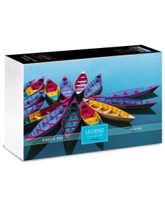 Пазл 500 эл Premium Legend Art Series Яркие лодки подарочная коробка Постер Hatber