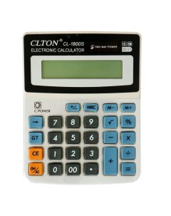 Калькулятор настольный Clton 12 разрядный CL 1800S МИКС 11x14 5х1см Nobrand