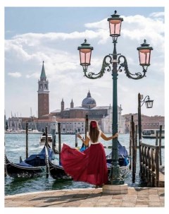Картина по номерам Девушка в Венеции 40х50 см Colibri