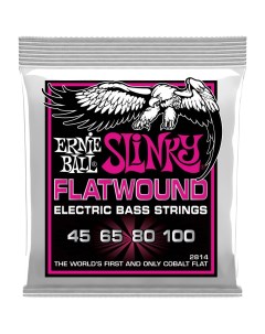 Струны для бас гитары 2814 Flatwound Slinky Super 45 100 Ernie ball