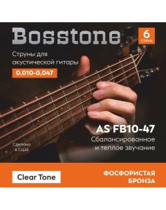 Струны для акустической гитары Clear Tone AS FB10 47 Bosstone