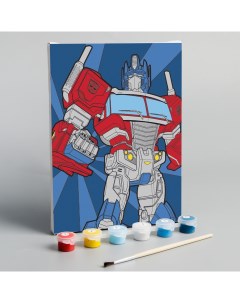 Картина по номерам Transformers Оптимус 21х15 см Hasbro