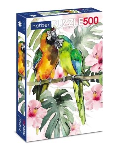 Пазлы Premium Тропические попугаи 083401 500 деталей Hatber