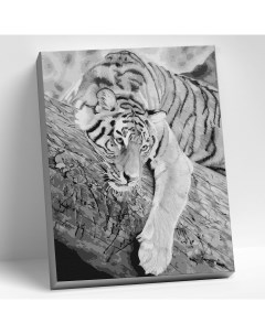 Картина по номерам Тигр на дереве 40х50 см Molly