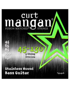Stainless Bass Strings 45 130 5 String струны для 5 струнной бас гитары Curt mangan