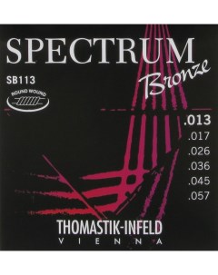 Spectrum Sb113t струны для акустической гитары 13 57 бронза Thomastik