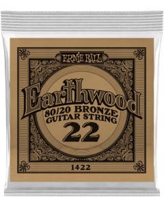 1422 Earthwood 80 20 022 Струна одиночная для акустической гитары Ernie ball