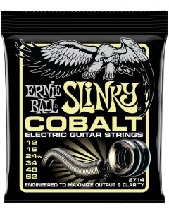 Струны для электрогитары 2714 Cobalt Slinky Mammoth 12 62 Ernie ball