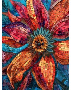 Алмазная мозаика на подрамнике Цветок 70x50 см 50 цветов 85558 Gamestil