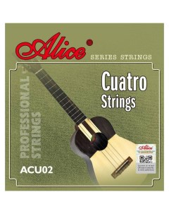 Струны для укулеле сопрано ACU02 натяжение Standard черные Alice
