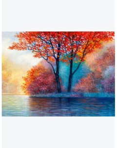 Алмазная мозаика на подрамнике Красная Осень 50x40 см 30 цветов 58273 Gamestil