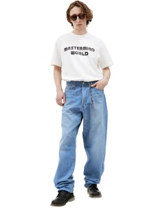 Широкие джинсы с нашивками Mastermind world