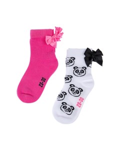 Носки трикотажные для девочек 2 пары в комплекте Playtoday