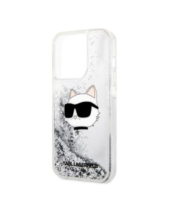 Чехол Karl Lagerfeld на iPhone 14 Pro Max Liquid glitter NFT Silver на iPhone 14 Pro Max Liquid glit Karl lagerfeld