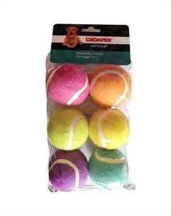 Игрушка для собак Dogicorn Набор Теннисные мячики 6,5см 6шт Chomper