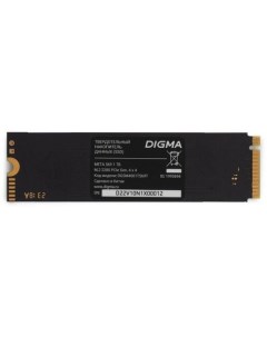 SSD накопитель Meta S69 DGSM4001TS69T 1ТБ M 2 2280 PCIe 4 0 x4 NVMe M 2 rtl Digma