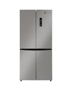 Холодильник двухкамерный WCD 450 X NoFrost Inverter инверторный нержавеющая сталь Weissgauff